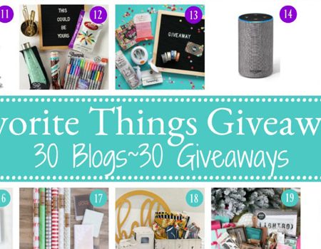 Favorite Things Giveaway 2017