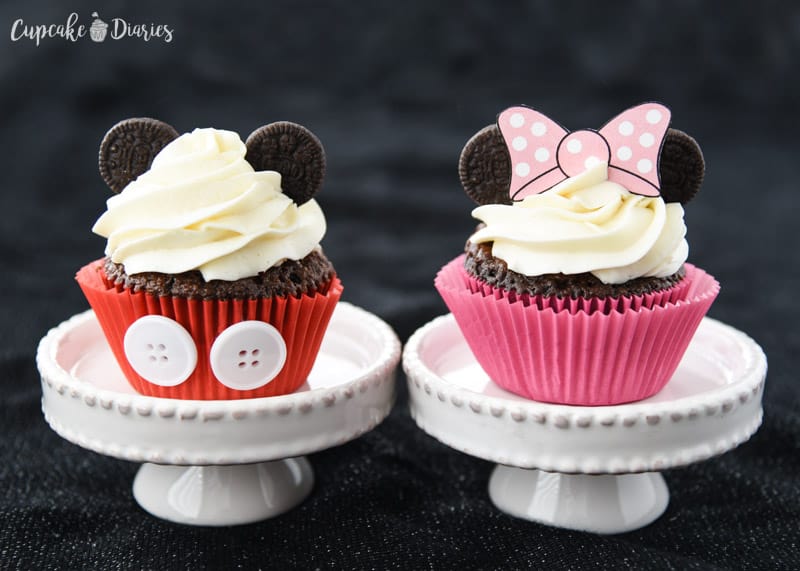 Mickey Og Minnie Cupcakes