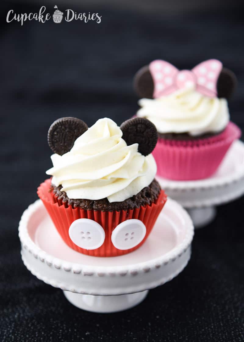 Mickey och Minnie Cupcakes