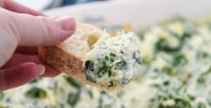 Date Night In + Baked Spinach and Artichoke Dip