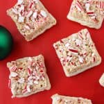 Peppermint and White Chocolate Krispy Treats