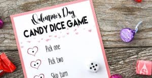 Valentine’s Day Candy Dice Game