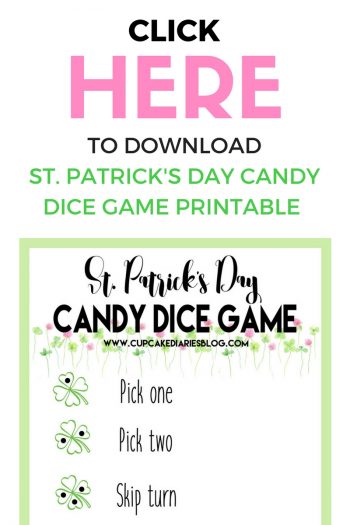 The kids are going to love celebrating St. Patrick's Day with a candy dice game! So easy and fun for kids of all ages.