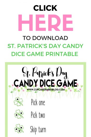 The kids are going to love celebrating St. Patrick's Day with a candy dice game! So easy and fun for kids of all ages.