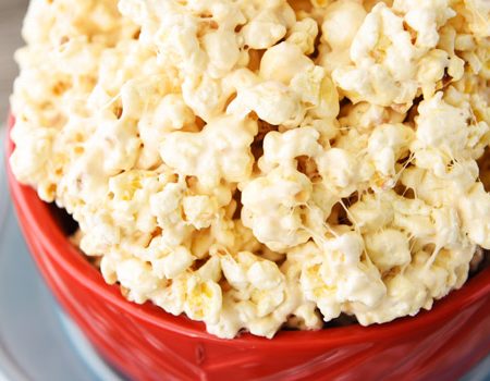 All you need for a relaxing night in is a blanket, your favorite TV show, and this bowl of The Best Caramel Popcorn Ever! You'll agree with me when you make it. It's amazing!