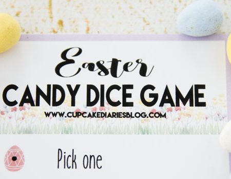 Get the kids together to play this Easter Candy Dice Game! This is a great activity for the kids to play at a family party.