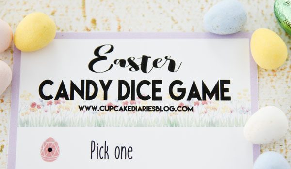 Get the kids together to play this Easter Candy Dice Game! This is a great activity for the kids to play at a family party.
