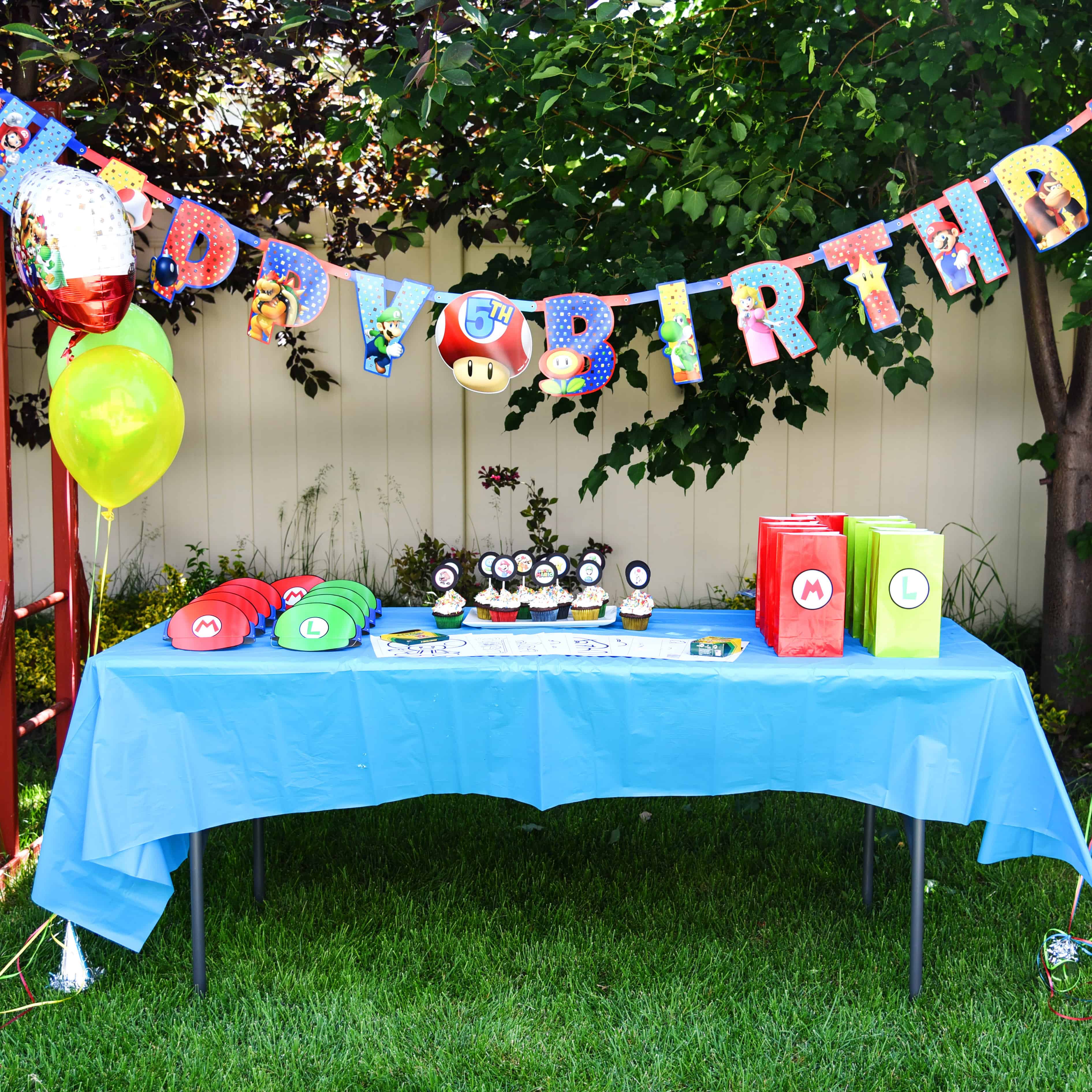 If your kids request a Super Mario Bros. birthday party, look no further for ideas! Everything you need is here in one post, including free printables!