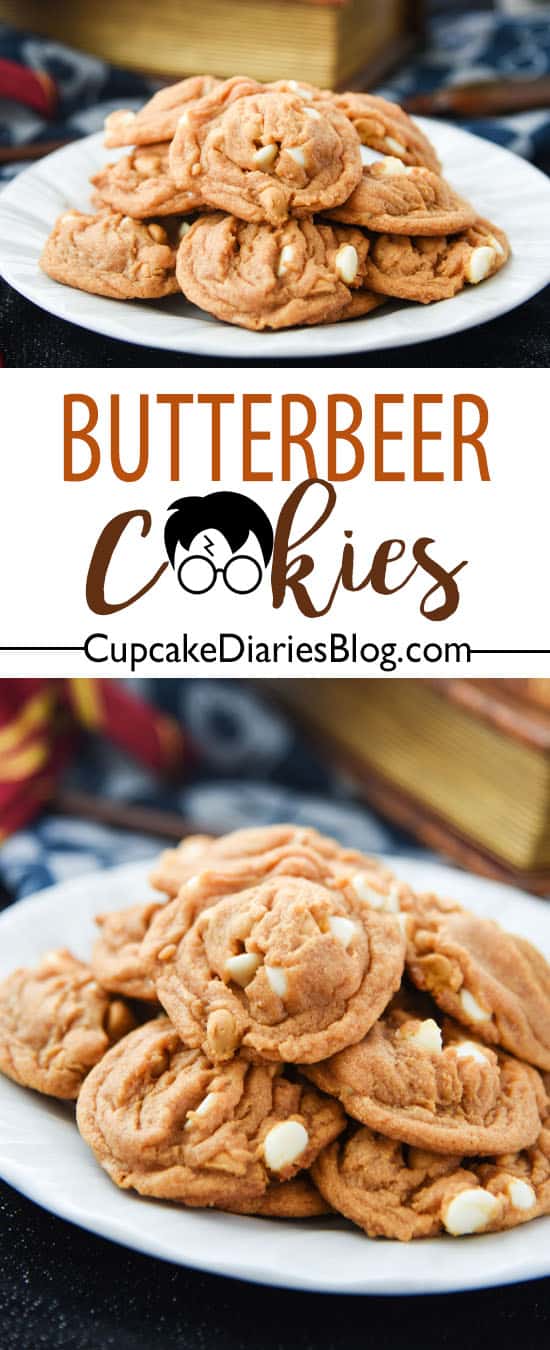 Butterbeer is a must for any Harry Potter event, and Butterbeer Cookies are the perfect dessert! These cookies have big butterbeer flavor in every bite.