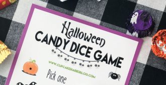 Halloween Candy Dice Game - A really easy Halloween game for kids and adults!