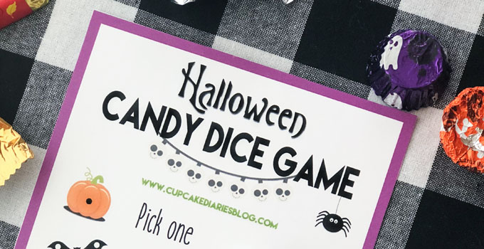 Halloween Candy Dice Game - Cupcake Diaries