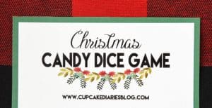 Christmas Candy Dice Game – Printable Game for Kids