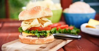 Potato Chip Burgers are just about as American as you can get! This is such a good burger for summer grilling!