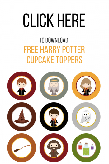 Harry Potter Cupcakes With Printable Toppers Cupcake Diaries