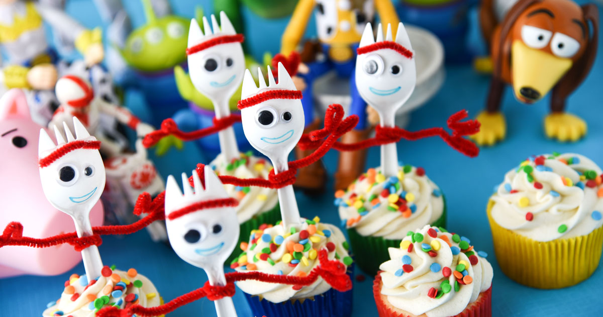 Forky Cupcakes Toy Story 4 Recipe Cupcake Diaries