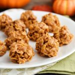 No-Bake Pumpkin Spice Peanut Butter Cookies bring the undeniable flavor of pumpkin together with creamy peanut butter. They're easy to make and so yummy!