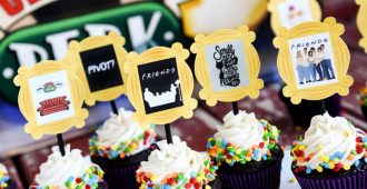 Friends TV Show Cupcakes and Toppers are so great for a Friends party of any kind! Could those printable toppers be any cuter?