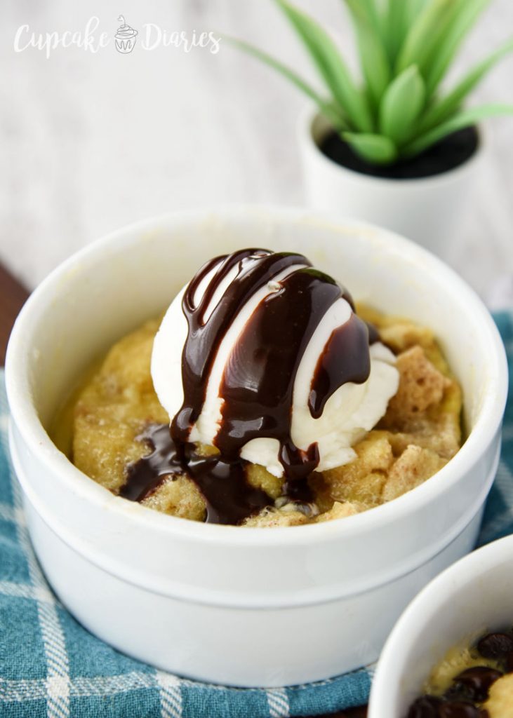 Microwave SingleServe Bread Pudding Cupcake Diaries